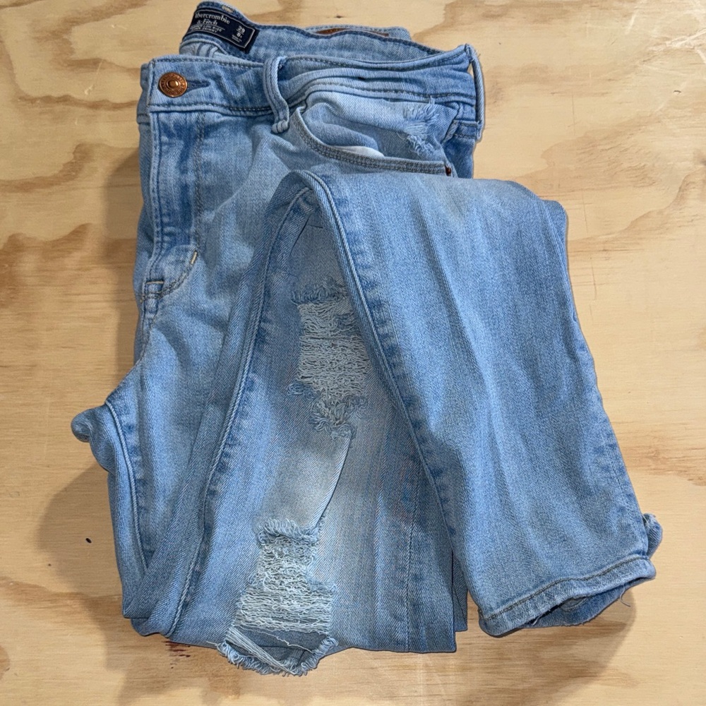 Abercrombie & Fitch Light Blue Skinny Jeans